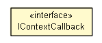 Package class diagram package IContextCallback