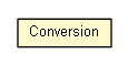 Package class diagram package Conversion