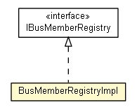 Package class diagram package BusMemberRegistryImpl
