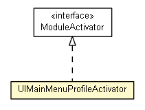 Package class diagram package UIMainMenuProfileActivator