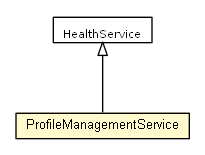 Package class diagram package ProfileManagementService