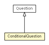 Package class diagram package ConditionalQuestion