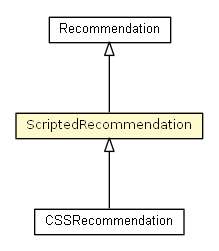 Package class diagram package ScriptedRecommendation