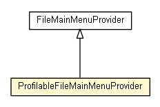 Package class diagram package ProfilableFileMainMenuProvider
