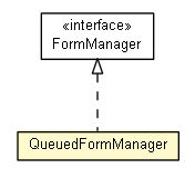 Package class diagram package QueuedFormManager