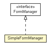Package class diagram package SimpleFormManager